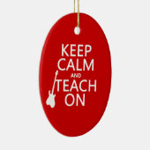 平静を保ち、で教えて下さい(ギター) (どの色でも) セラミックオーナメント (右)