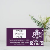 平静を保ち、で歌って下さい(カラオケ) 案内状 (スタンド正面)