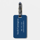 平静を保ち、で泳いで下さい(あらゆる色で) ラゲッジタグ (裏面縦)