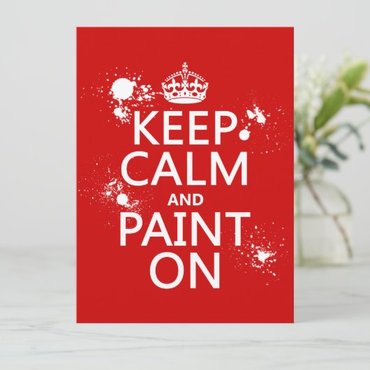 平静を保ち、で絵を描いて下さい(すべての色で) 招待状 (スタンド正面)