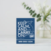 平静を保ち、で編集して下さい(あらゆる色で) 名刺 (スタンド正面)