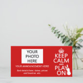 平静を保ち、で遊んで下さい(バイオリン) (どの色でも) 案内状 (スタンド正面)