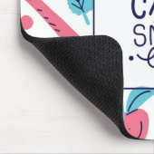 平静を保ち、|のかわいい句で微笑させて下さい マウスパッド (コーナー)