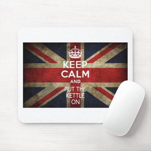平静を保ち、やかんを置いて下さい マウスパッド (マウス)