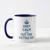 平静を保ち、やかんを置いて下さい マグカップ (左)