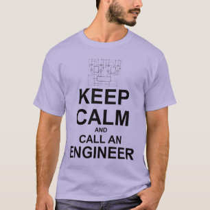 平静を保ち、エンジニアを電話して下さい Tシャツ