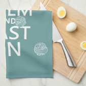 平静を保ち、オンすべての色を投げて下さい キッチンタオル (四つ折り)