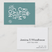 平静を保ち、オンすべての色を投げて下さい 名刺 (正面/裏面)