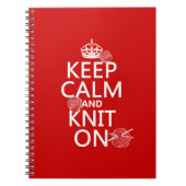 平静を保ち、オンすべての色を編んで下さい ノートブック (正面)