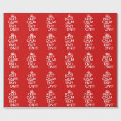 平静を保ち、オンすべての色を編んで下さい ラッピングペーパー (フラット)