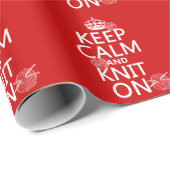 平静を保ち、オンすべての色を編んで下さい ラッピングペーパー (ロールコーナー)