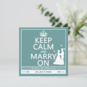 平静を保ち、オン新郎新婦を結婚して下さい 招待状 (スタンド正面)