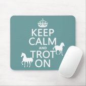 平静を保ち、オン馬-すべての色小走りに走って下さい マウスパッド (マウス)