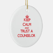 平静を保ち、カウンセラーを信頼して下さい セラミックオーナメント (右)