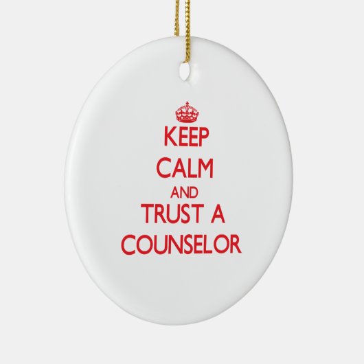 平静を保ち、カウンセラーを信頼して下さい セラミックオーナメント (右)
