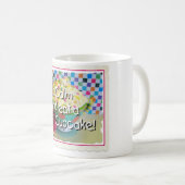 平静を保ち、カップケーキのコーヒー・マグを食べて下さい コーヒーマグカップ (正面右)