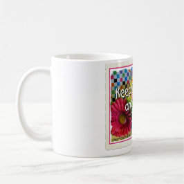 平静を保ち、カップケーキのコーヒー・マグを食べて下さい コーヒーマグカップ