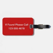 平静を保ち、カップケーキの赤を食べて下さい ラゲッジタグ (裏面横)