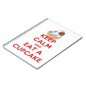 平静を保ち、カップケーキを食べて下さい ノートブック (左側)