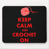 平静を保ち、ギフトでかぎ針で編んで下さい マウスパッド (正面)