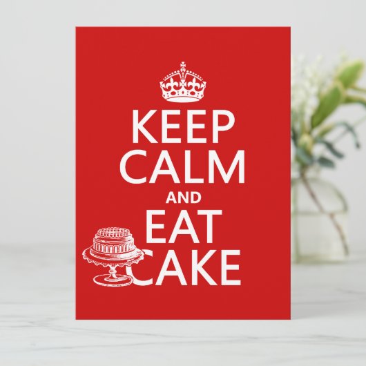 平静を保ち、ケーキを食べて下さい 招待状 (スタンド正面)