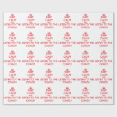 平静を保ち、コーチに聞いて下さい ラッピングペーパー (フラット)