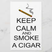 平静を保ち、シガーを煙らして下さい 便箋 (正面)