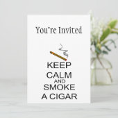 平静を保ち、シガーを煙らして下さい 招待状 (スタンド正面)