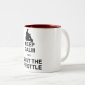 平静を保ち、スロット- /Vespa --をねじって下さい ツートーンマグカップ (正面右)