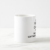 平静を保ち、ソフトウェア開発者を信頼して下さい コーヒーマグカップ (中央)