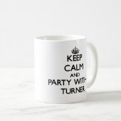 平静を保ち、ターナーとパーティを楽しんで下さい コーヒーマグカップ (正面右)