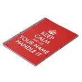 平静を保ち、ハンドルをそれカスタムなノート許可して下さい ノートブック (左側)