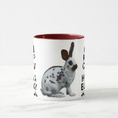 平静を保ち、バニーのマグを抱き締めて下さい マグカップ (中央)