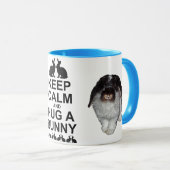 平静を保ち、バニーのマグを抱き締めて下さい マグカップ (正面右)