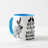 平静を保ち、バニーのマグを抱き締めて下さい マグカップ (正面左)