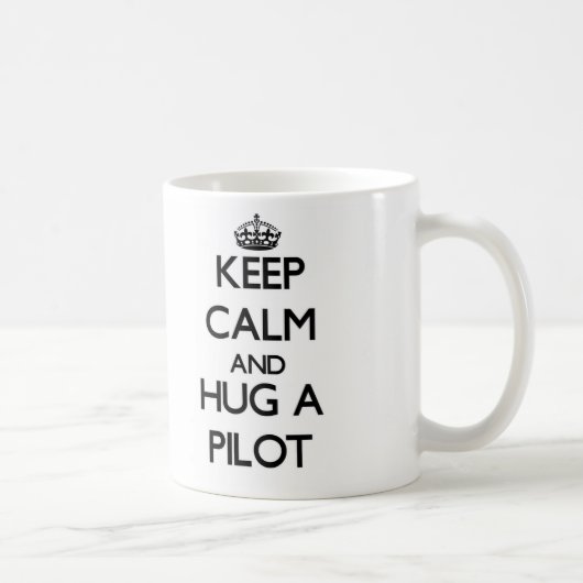 平静を保ち、パイロットを抱き締めて下さい コーヒーマグカップ (右)