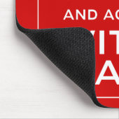 平静を保ち、パパと一致して下さい マウスパッド (コーナー)