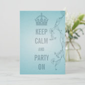 平静を保ち、パーティを楽しんで下さい 招待状 (スタンド正面)