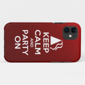 平静を保ち、パーティを楽しんで下さい Case-Mate iPhoneケース (裏面(横))