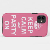 平静を保ち、パーティを楽しんで下さい Case-Mate iPhoneケース (裏面(横))