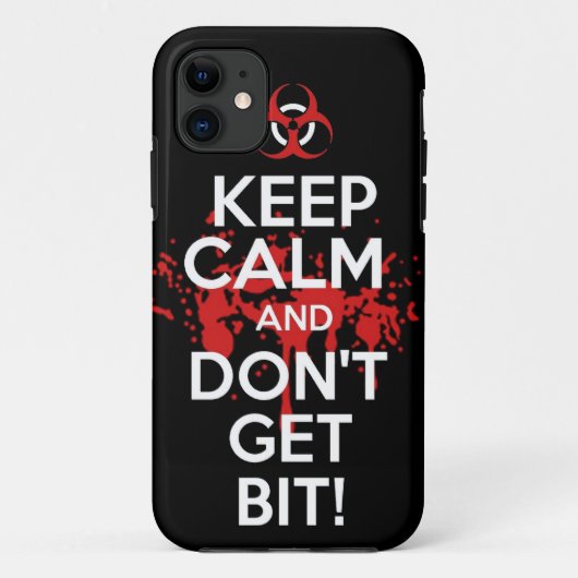 平静を保ち、ビット殺害のゾンビのゾンビにwaを得ないで下さい Case-Mate iPhoneケース (裏面)