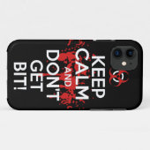 平静を保ち、ビット殺害のゾンビのゾンビにwaを得ないで下さい Case-Mate iPhoneケース (裏面(横))