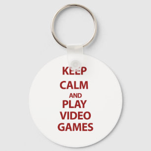 平静を保ち、ビデオゲームを遊んで下さい キーホルダー