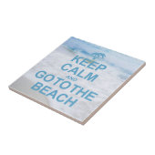 平静を保ち、ビーチに行って下さい タイル (側面)