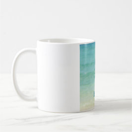 平静を保ち、ビーチの写真のマグの考えて下さい コーヒーマグカップ