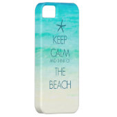 平静を保ち、ビーチの写真の箱の考えて下さい Case-Mate iPhoneケース (裏面/右)