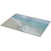 平静を保ち、ビーチの考えて下さい カッティングボード (角)