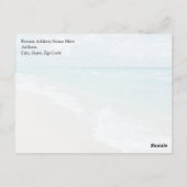 平静を保ち、ビーチの考えて下さい ポストカード (裏面)