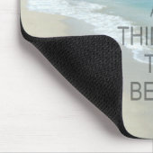 平静を保ち、ビーチの考えて下さい マウスパッド (コーナー)