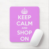 平静を保ち、ピンクで買物をして下さい マウスパッド (マウス)